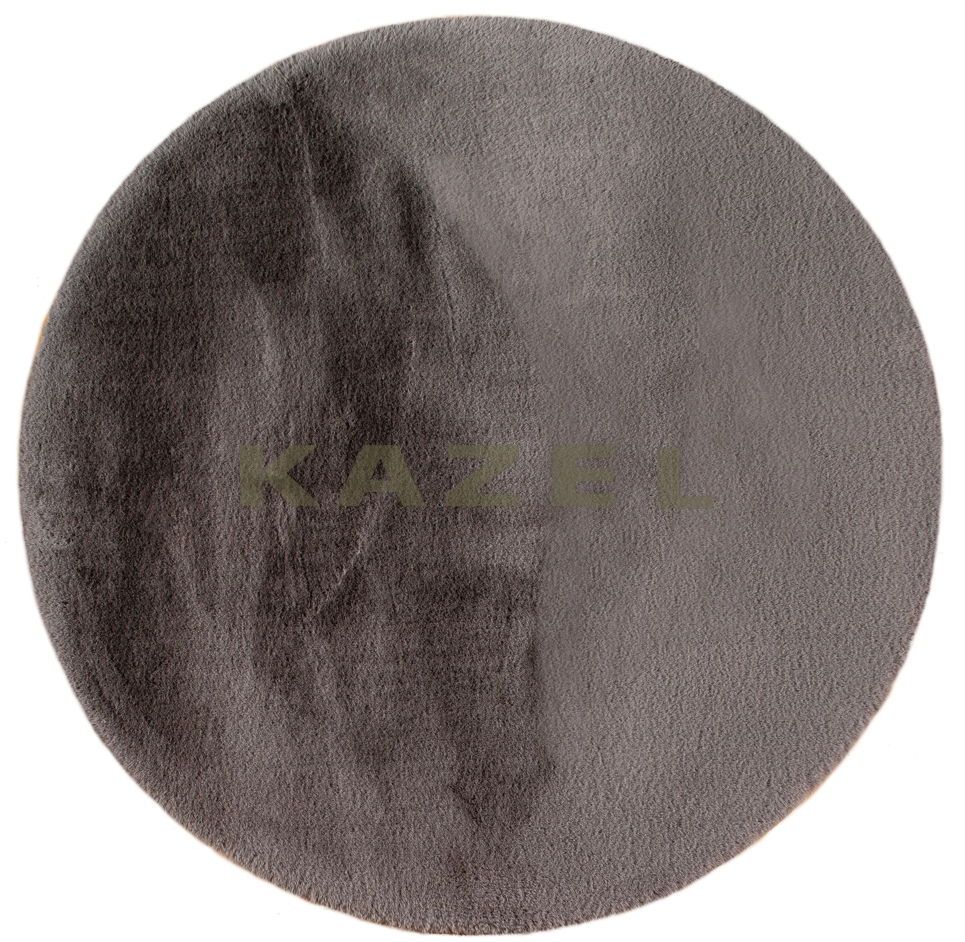 Плюшен килим KAZEL Paradise 120x120 см. - сив цвят