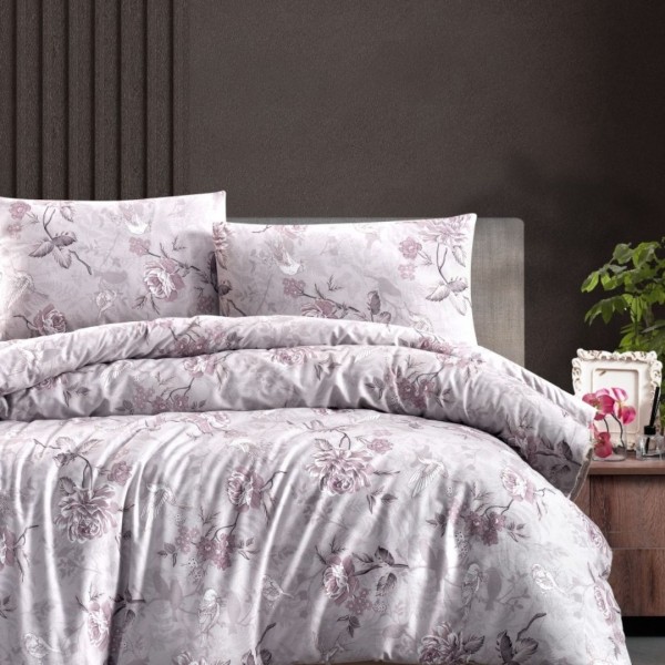 Спално бельо Ibiza Lilac, 100% памук, 4 части